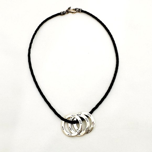 Silpada Friendship/Hope/Believe Sterling Necklace S1622 Retired - Picture 3 of 6